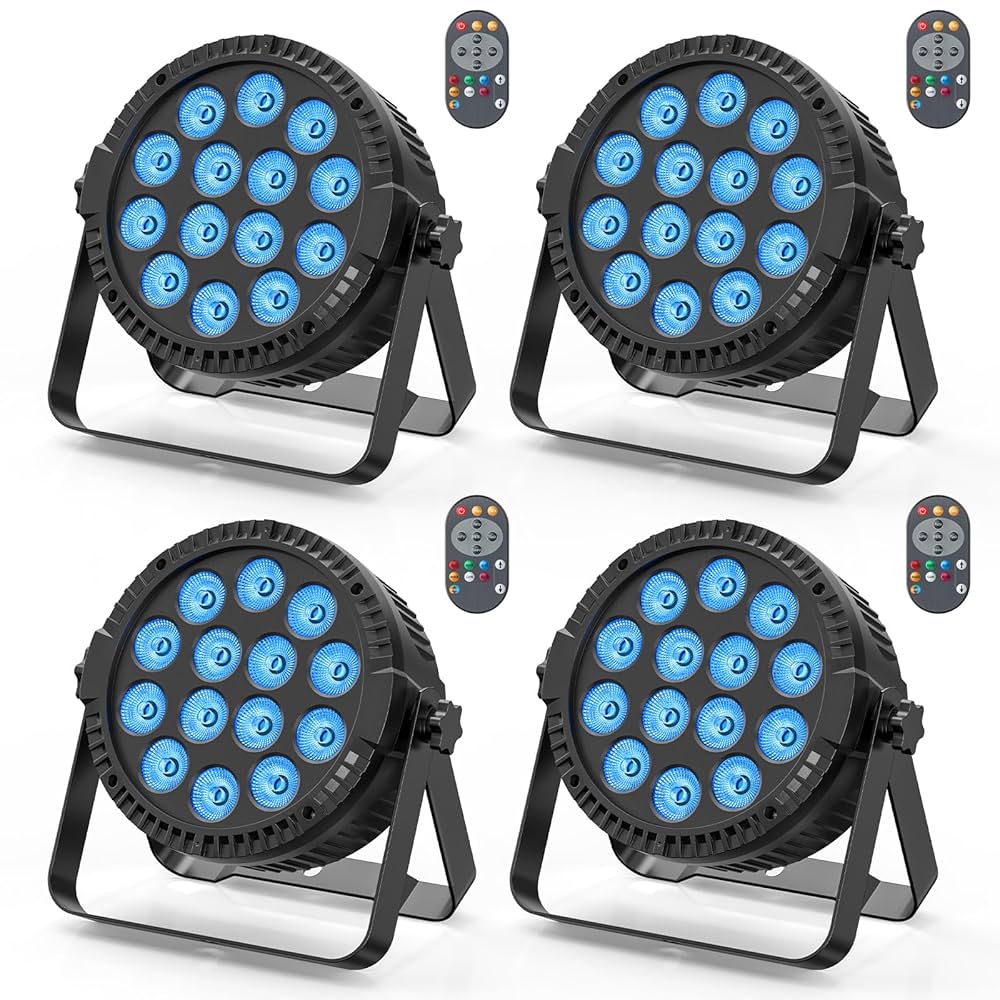 Amazon.co.jp: ZonQoonz 4個セット14LEDx6W ステージライト LED
